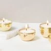 CL BRASS SPHERE TRAVEL CANDLES