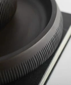 CL CHISELED SERVING TRAYS BLACK