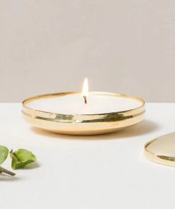 CL BRASS PILLBOX CANDLE