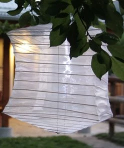 ALD SILKEN SOLAR BOX LANTERN JAPANDI