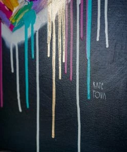 STAG & MANOR STREET HEART On BLACK By Kate Tova