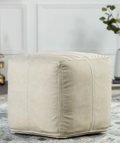 JPD ULTRA SUAVE VEGAN POUF BLACK