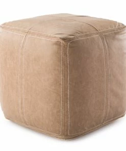 JPD ULTRA SUAVE VEGAN POUF BLACK