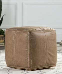 JPD ULTRA SUAVE VEGAN POUF BLACK
