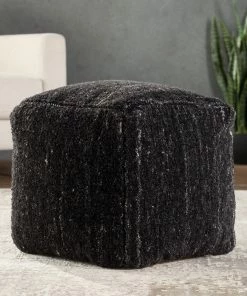 JPD VAGABOND SHERWOOD POUF BLACK