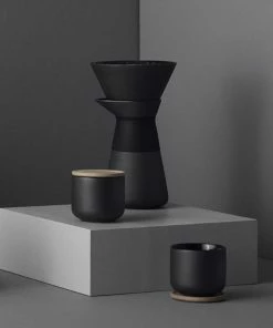 SND BLACK DANISH CUP & COASTER