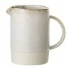 BV WHITE EARTHENWARE PITCHER