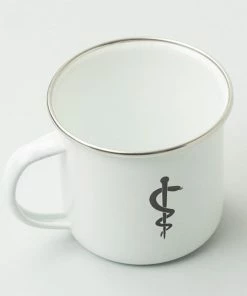 AF WHITE ENAMEL MUGS KITCHEN 7 AF WHITE ENAMEL MUGS KITCHEN