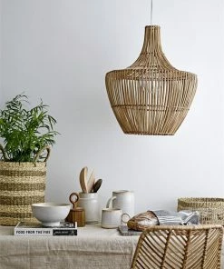 BV WICKER PENDANT LIGHT