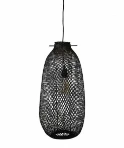 BV BLACK BAMBOO DROP PENDANT