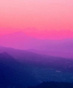 DYD COMO SUNSET SHOWER CURTAIN