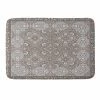 DYD FARAH BORDER NEUTRAL MEMORY FOAM BATH MAT