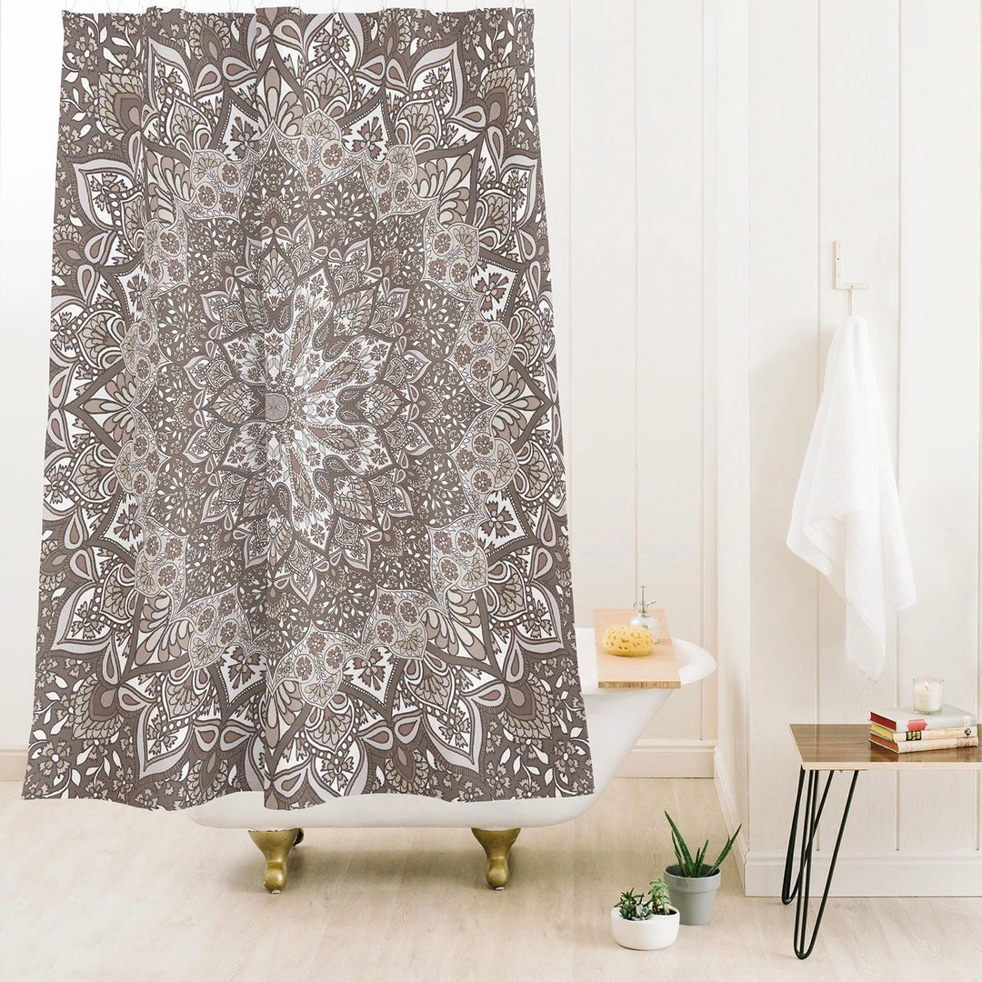 DYD FARAH NEUTRAL SHOWER CURTAIN 4 DYD FARAH NEUTRAL SHOWER CURTAIN