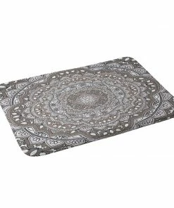 DYD FARAH ROUND NEUTRAL MEMORY FOAM BATH MAT