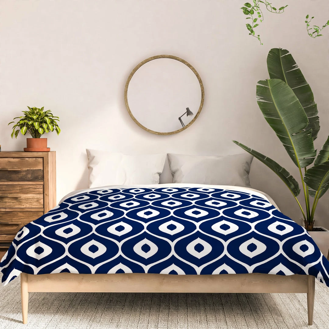 DYD LEELA NAVY DUVET / COMFORTER 17 DYD LEELA NAVY DUVET / COMFORTER