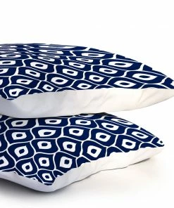 DYD SKY & WATER LEELA NAVY PILLOW SHAMS