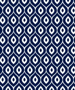DYD LEELA NAVY SHOWER CURTAIN BATH