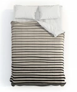 DYD BLACK HORIZONTAL LINES DUVET / COMFORTER 27 DYD BLACK HORIZONTAL LINES DUVET / COMFORTER