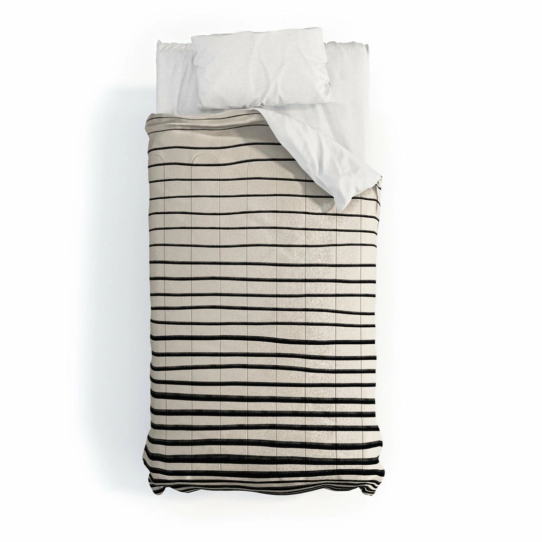 DYD BLACK HORIZONTAL LINES DUVET / COMFORTER 11 DYD BLACK HORIZONTAL LINES DUVET / COMFORTER