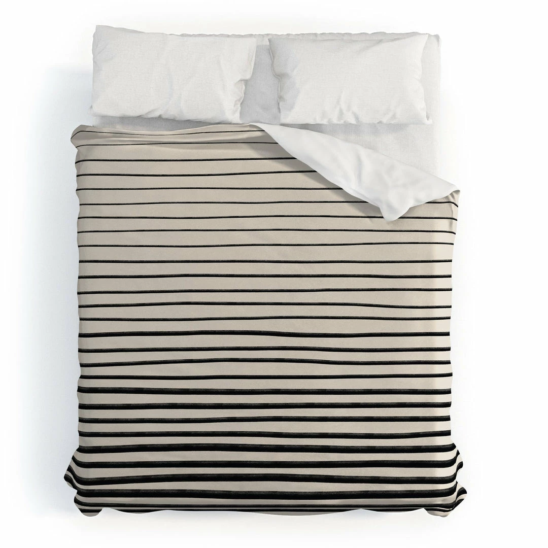 DYD BLACK HORIZONTAL LINES DUVET / COMFORTER 20 DYD BLACK HORIZONTAL LINES DUVET / COMFORTER