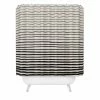 DYD BLACK HORIZONTAL LINES SHOWER CURTAIN