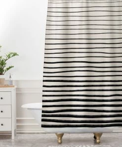 DYD BLACK HORIZONTAL LINES MEMORY FOAM BATH MAT 9 DYD BLACK HORIZONTAL LINES MEMORY FOAM BATH MAT