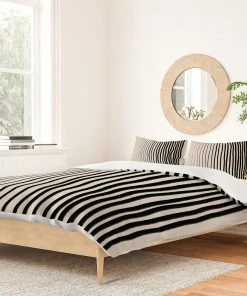 DYD BLACK VERTICAL LINES DUVET / COMFORTER
