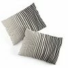 DYD BLACK VERTICAL LINES PILLOW SHAMS 1 DYD BLACK VERTICAL LINES PILLOW SHAMS