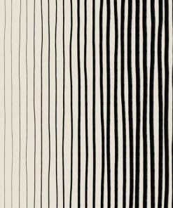 DYD BLACK VERTICAL LINES SHOWER CURTAIN BATH