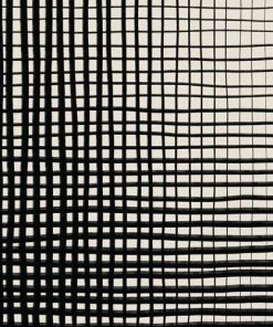 DYD HAND DRAWN GRID SHOWER CURTAIN BATH