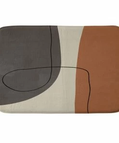 DYD MODERN ABSTRACT SHAPES II MEMORY FOAM BATH MAT