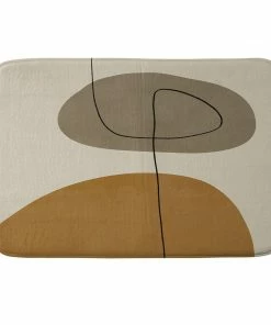 DYD ORGANIC ABSTRACT SHAPESII MEMORY FOAM BATH MAT