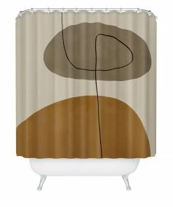 DYD BATH ORGANIC ABSTRACT SHAPESII SHOWER CURTAIN