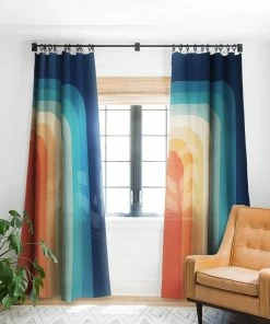 DYD WALL DECOR RETRO 70S COLOR PALETTE III WINDOW CURTAINS
