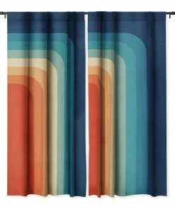 DYD WALL DECOR RETRO 70S COLOR PALETTE III WINDOW CURTAINS