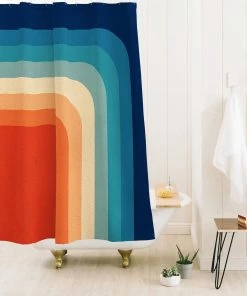 DYD BATH RETRO 70S COLOR PALETTE III SHOWER CURTAIN