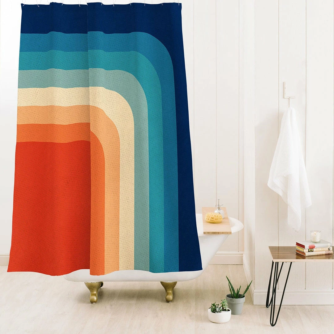 DYD BATH RETRO 70S COLOR PALETTE III SHOWER CURTAIN 4 DYD BATH RETRO 70S COLOR PALETTE III SHOWER CURTAIN