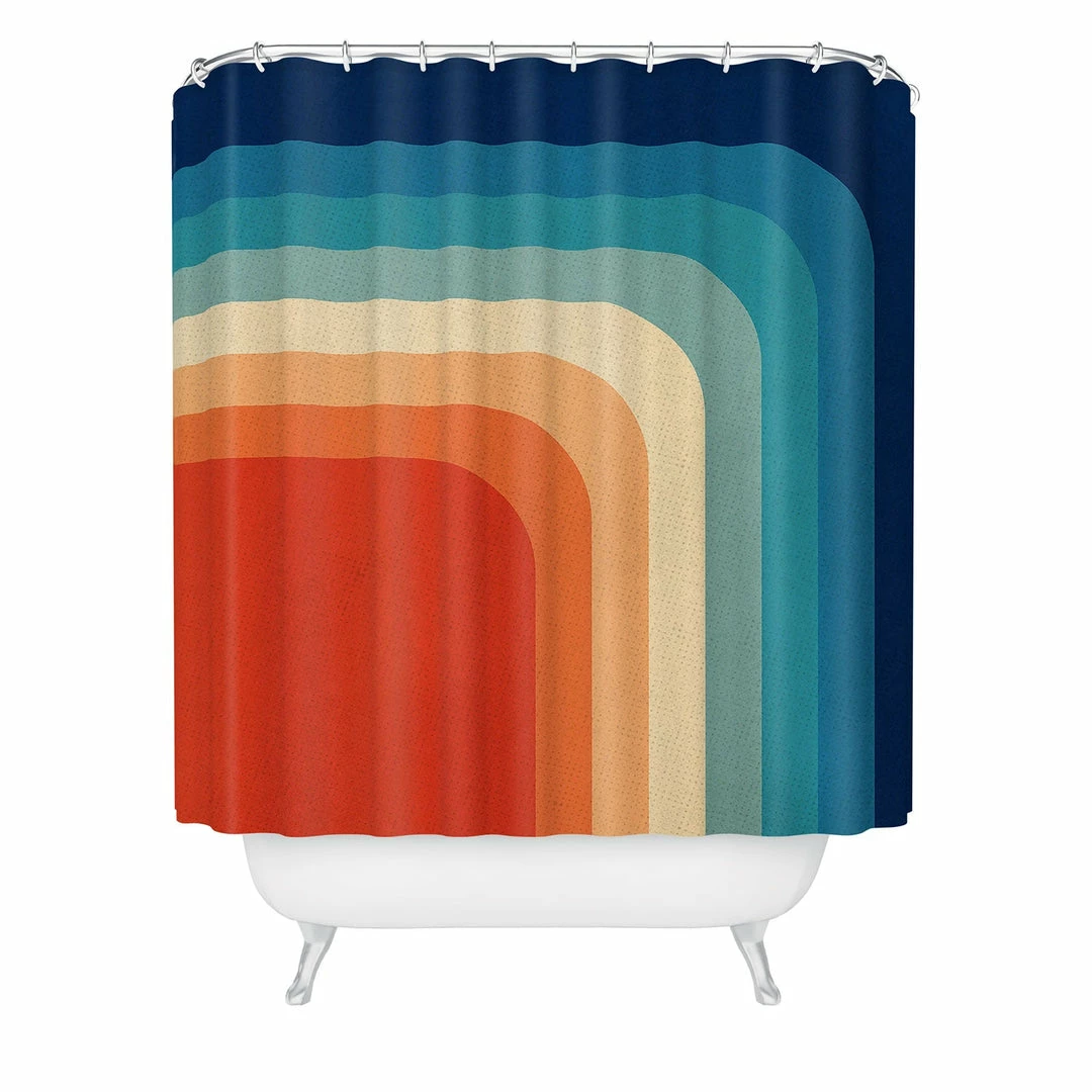 DYD BATH RETRO 70S COLOR PALETTE III SHOWER CURTAIN 3 DYD BATH RETRO 70S COLOR PALETTE III SHOWER CURTAIN