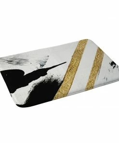 DYD ARMOR 8 A MINIMAL ABSTRACT PIE MEMORY FOAM BATH MAT