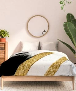 DYD ARMOR 8 A MINIMAL ABSTRACT PIE DUVET / COMFORTER BLACK