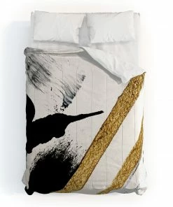 DYD ARMOR 8 A MINIMAL ABSTRACT PIE DUVET / COMFORTER BLACK