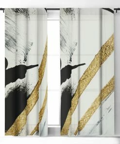 DYD ARMOR 8 A MINIMAL ABSTRACT PIE WINDOW CURTAINS WALL DECOR