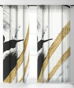 DYD ARMOR 8 A MINIMAL ABSTRACT PIE WINDOW CURTAINS WALL DECOR