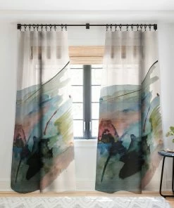 DYD WALL DECOR BEGIN AGAIN 2 AN ABSTRACT MIX WINDOW CURTAINS