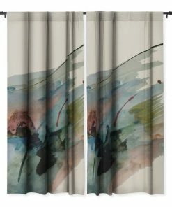 DYD WALL DECOR BEGIN AGAIN 2 AN ABSTRACT MIX WINDOW CURTAINS