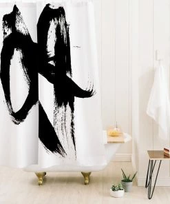 DYD BATH BRUSHSTROKE 2 SHOWER CURTAIN