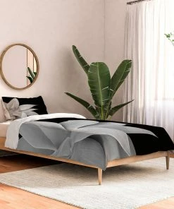 DYD AGAVE FINESSE 2 TROPICAL DECOR DUVET / COMFORTER BLACK