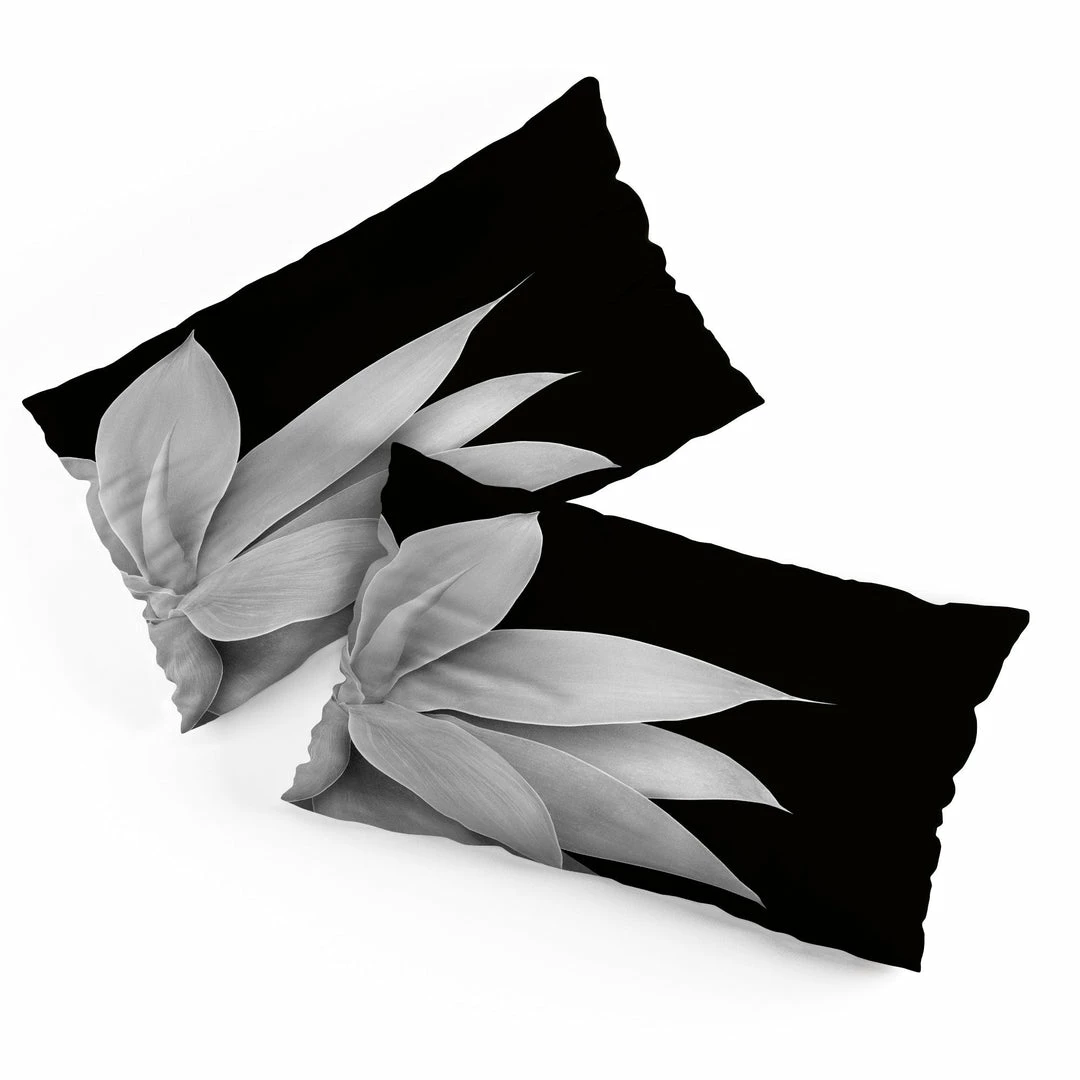DYD AGAVE FINESSE 2 TROPICAL DECOR PILLOW SHAMS BLACK 6 DYD AGAVE FINESSE 2 TROPICAL DECOR PILLOW SHAMS BLACK