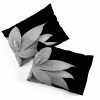 DYD AGAVE FINESSE 2 TROPICAL DECOR PILLOW SHAMS BLACK