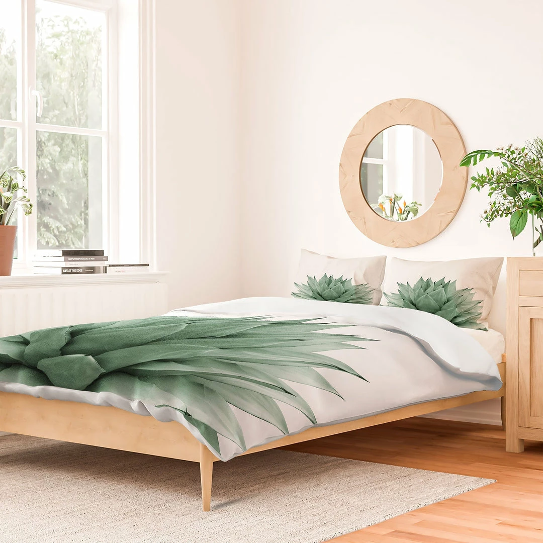 DYD AGAVE GREEN SUMMER VIBES DUVET / COMFORTER 4 DYD AGAVE GREEN SUMMER VIBES DUVET / COMFORTER